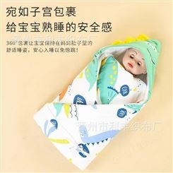 婴儿睡袋春秋宝宝防踢被神器纯棉新生儿包被夏空调房
