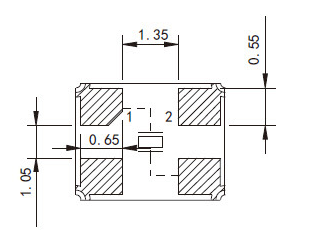 见无源贴片晶振内部电路连接图