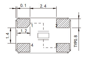 见无源贴片晶振内部电路连接图