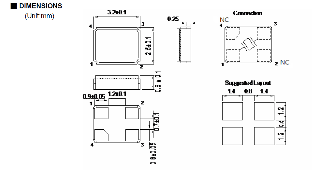 TXC 7V SMD3225晶振37.4MHz规格参数
