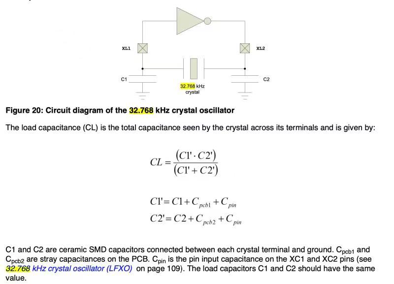 RTC晶振SMD3215(FC-135)32.768KHz电路图